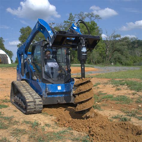 skid steer bucket with auger|skid steer mounted auger.